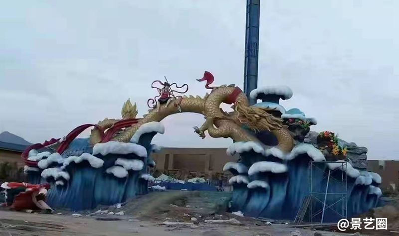 景区水泥雕塑卡通装饰艺术门头设计第3张