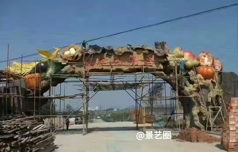 景区水泥雕塑卡通装饰艺术门头设计第4张