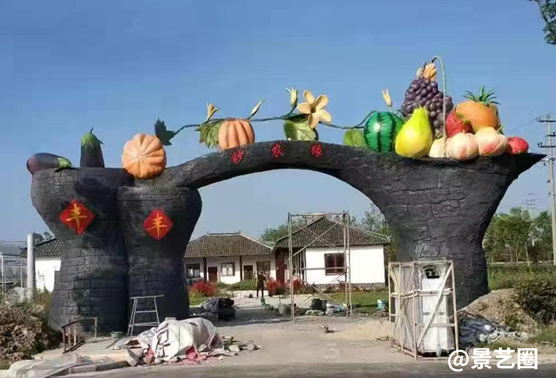 景区水泥雕塑卡通装饰艺术门头设计第7张