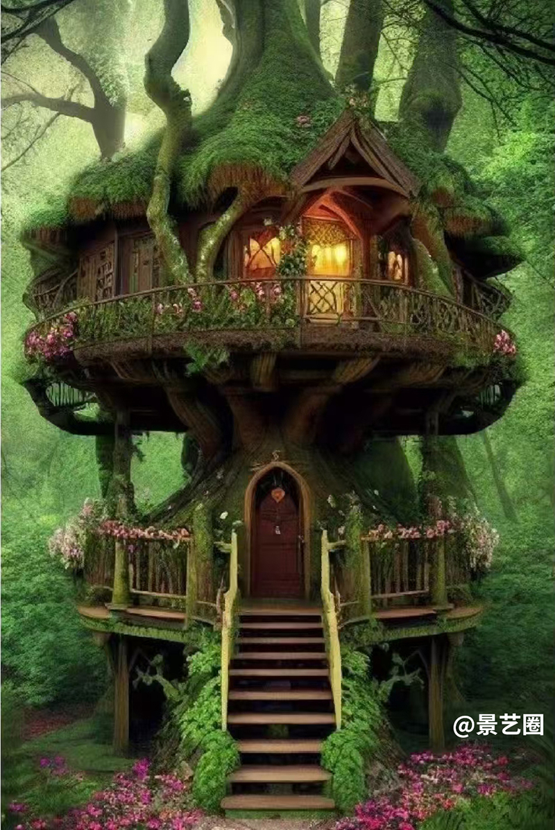 景区树屋设计森系艺术卡通装饰第4张