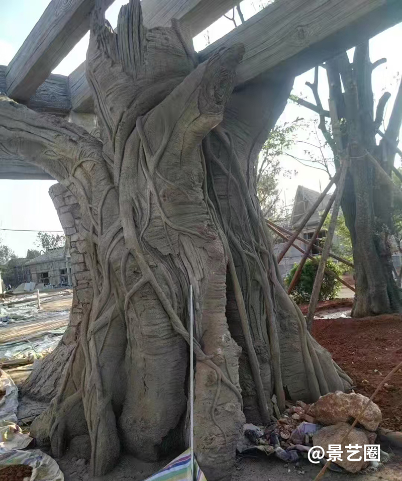 水泥仿真树实景拍摄案例展示第5张