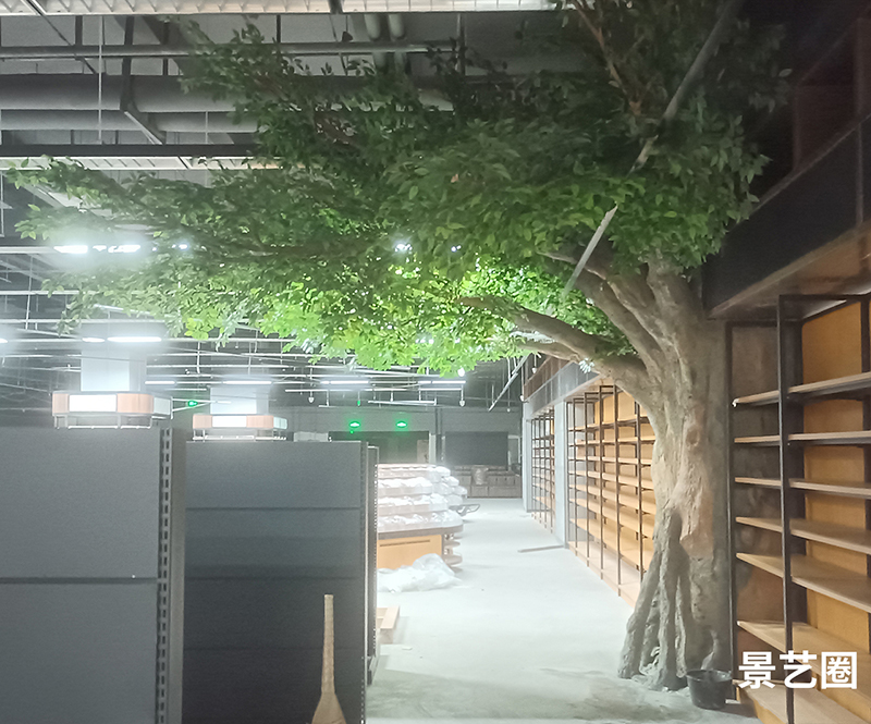 水泥仿真树上门施工实拍案例第14张