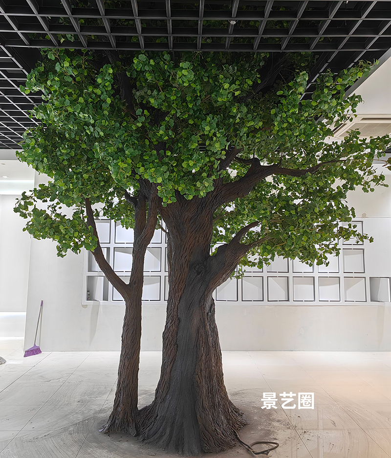 水泥仿真树上门施工实拍案例第1张