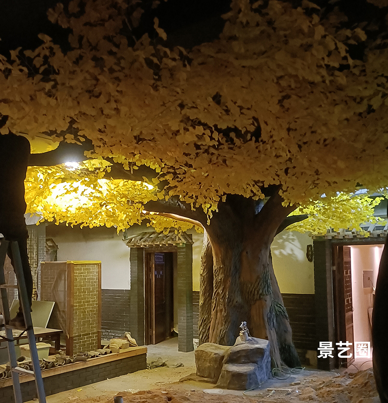 水泥仿真树上门施工实拍案例第9张