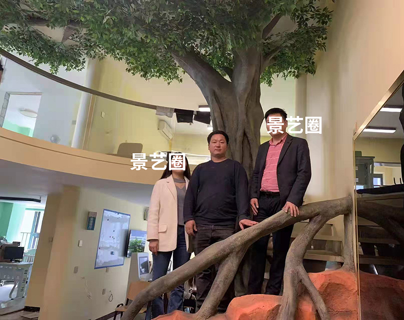 水泥仿真树上门施工实拍案例第7张