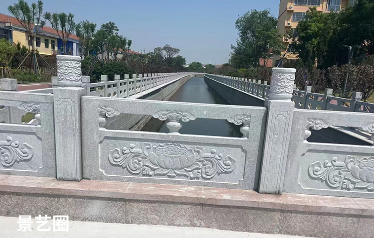 石材石雕拱桥和石栏杆生产实拍第3张