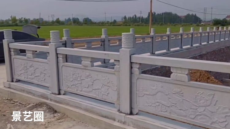 石材石雕拱桥和石栏杆生产实拍第7张