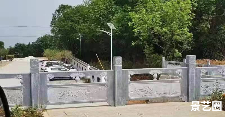 石材石雕拱桥和石栏杆生产实拍第5张
