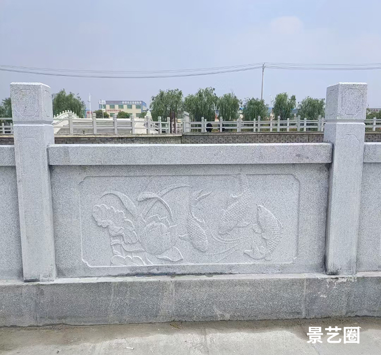 石材石雕拱桥和石栏杆生产实拍第8张