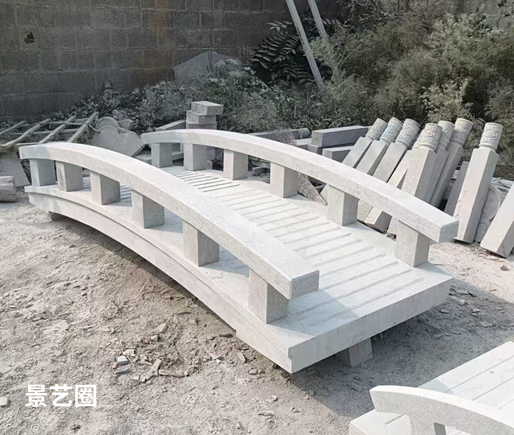 石材石雕拱桥和石栏杆生产实拍第12张