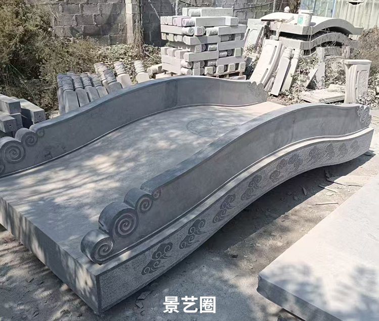 石材石雕拱桥和石栏杆生产实拍第11张