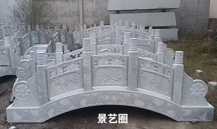 石材石雕拱桥和石栏杆生产实拍第4张