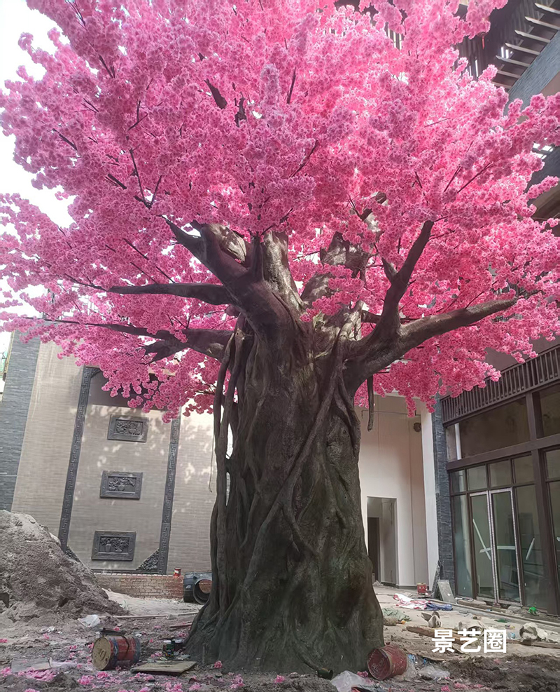 8米高8米宽的仿真樱花树实拍第1张