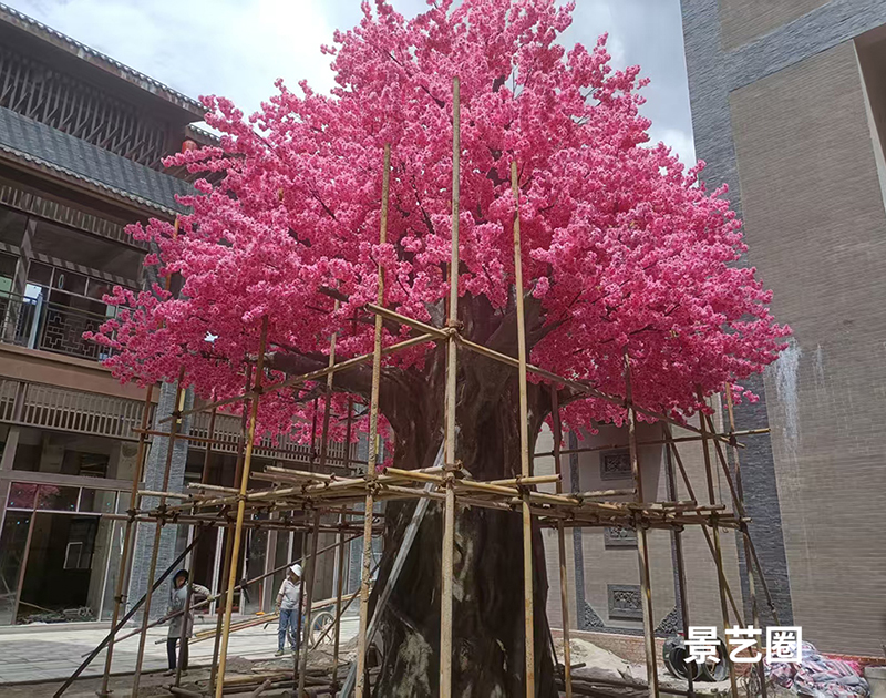 8米高8米宽的仿真樱花树实拍第2张