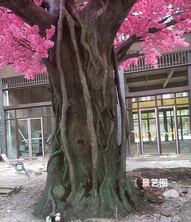 8米高8米宽的仿真樱花树实拍第3张