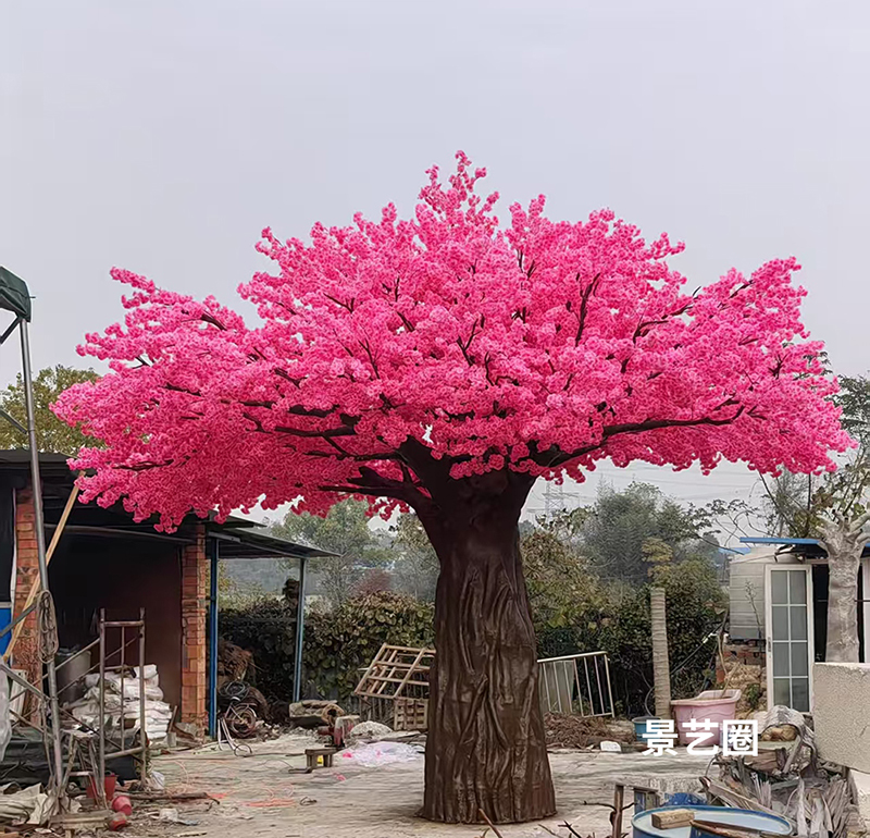 8米高8米宽的仿真樱花树实拍第5张