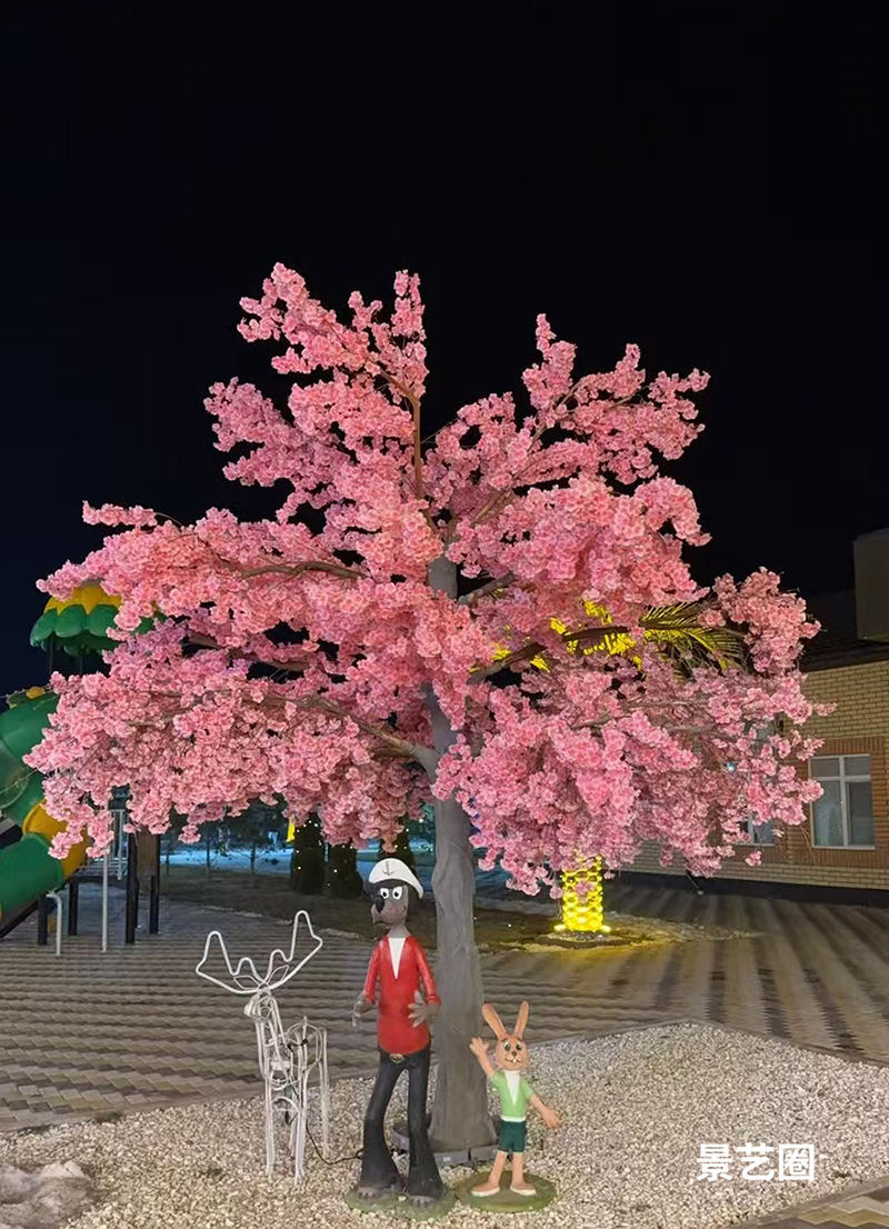 8米高8米宽的仿真樱花树实拍第6张