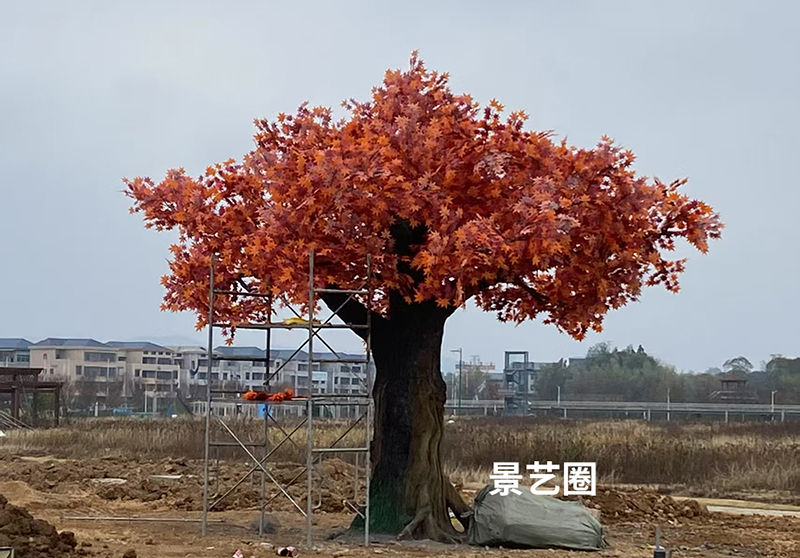 13款仿真红枫树任意尺寸都可以定制第2张