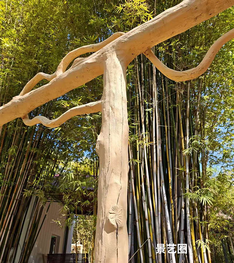 动物园里给袋鼠用水泥仿木栏杆围起来的家第4张