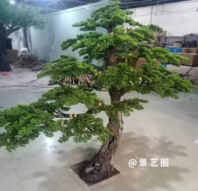 10款造型玻璃钢仿真造型松树工厂实拍案例第3张