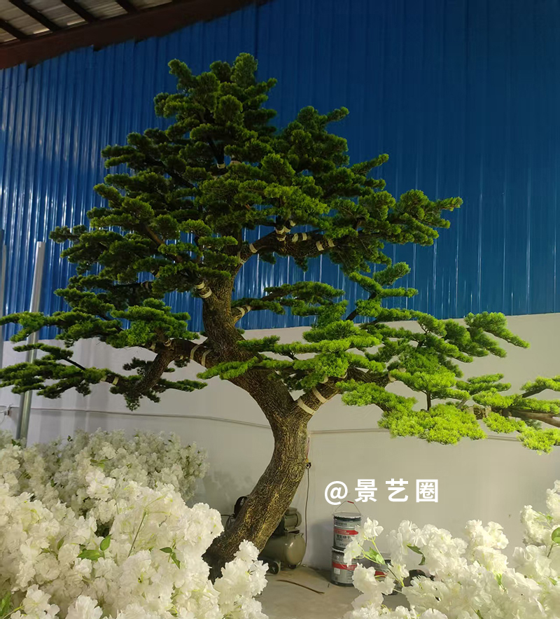 10款造型玻璃钢仿真造型松树工厂实拍案例第4张