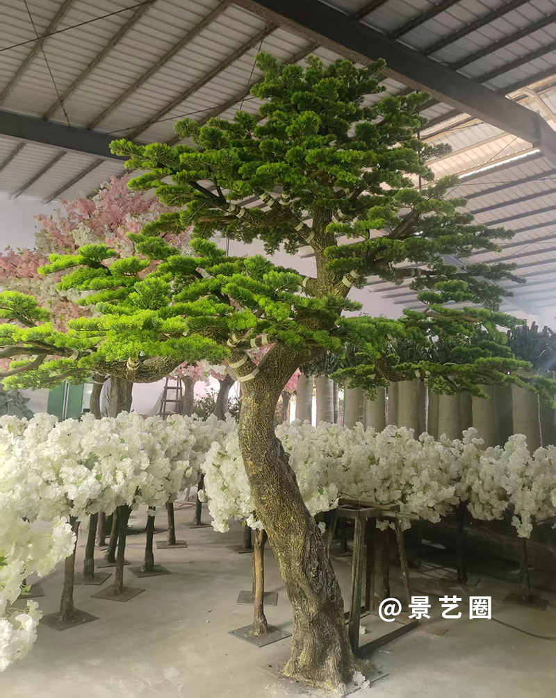 10款造型玻璃钢仿真造型松树工厂实拍案例第5张