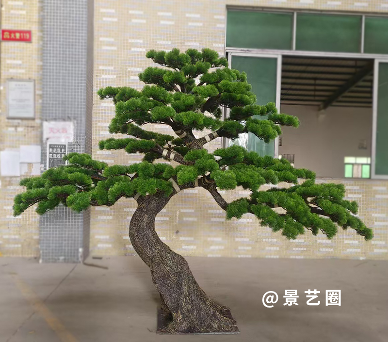 10款造型玻璃钢仿真造型松树工厂实拍案例第1张