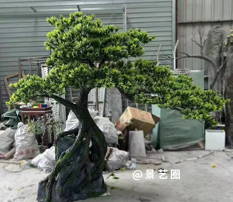 10款造型玻璃钢仿真造型松树工厂实拍案例第6张