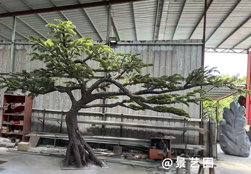 10款造型玻璃钢仿真造型松树工厂实拍案例第9张