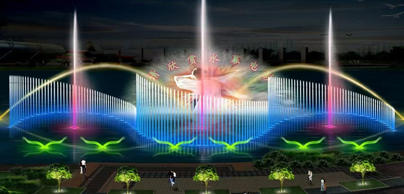 8款音乐喷泉假山水景设计效果图第4张