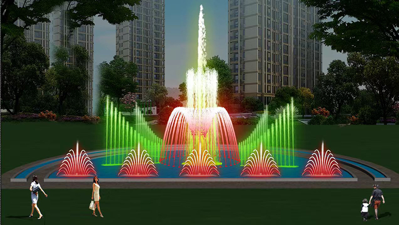 8款音乐喷泉假山水景设计效果图第7张