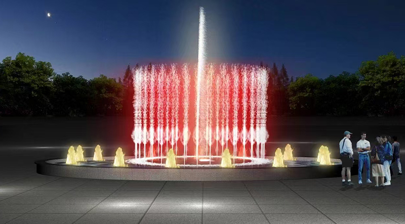 8款音乐喷泉假山水景设计效果图第6张